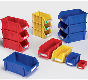 stackable plastic warehouse clear heavy duty storage bins