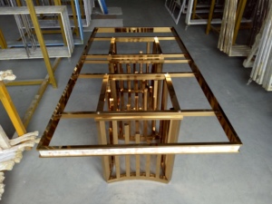 Meubles de maison de luxe modernes, salle à manger, ensembles de tables à manger tendance, 6, <span class=keywords><strong>8</strong></span>, 10, 12 chaises, tables, ensemble de tables à manger de restaurant - Product Image 6