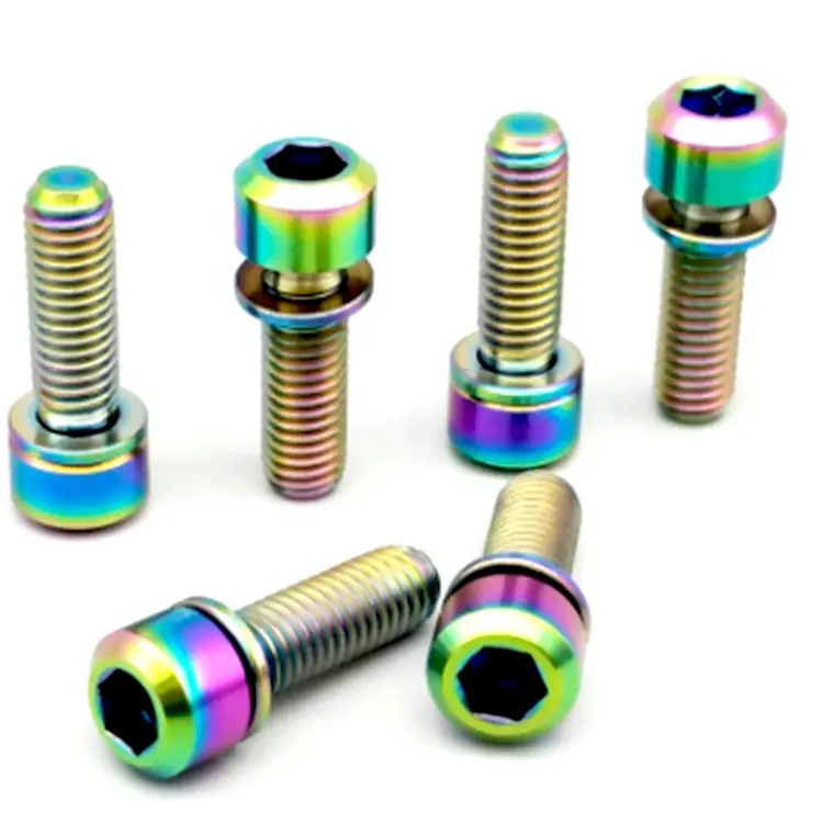 Factory supply Gr5 titanium allen screw m5 m6 for bicycle