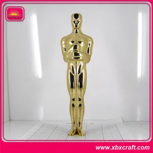 3D metall gold überzogene award golf figurine
