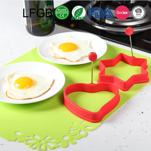 Silicone en forme d'oeuf frit anneau. Meilleur cuisine ustensiles de cuisine. Egg outil moule - Product Image 4