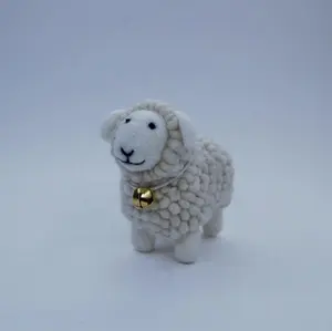 Cute Animal Toy Needled Felt Sheep for Kids Room Decor