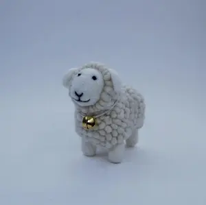 Carino Animale Giocattolo Agugliato Feltro di Pecora per la Camera Dei Bambini Decor