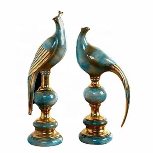 Hot Selling Vintage Cheap Resin Indoor Decorative Ornaments Bird Statue