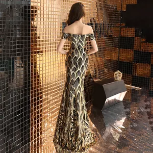 Váy Cưới Cô Dâu Kiểu A 1371 Đầm Maxi Đám Cưới Nàng Tiên Cá Đầm Dự Tiệc Dài ĐầM Dạ HộI Trang Trọng Cho Cuộc Thi Sắc Đẹp