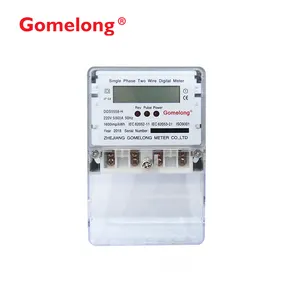 Gomelong NEW Type Single Phase Smart Electricity Kwh Energy Meter Price With Optical / RS485 / Customize various functions