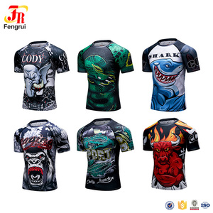 Los hombres de Marvel Capitán América de compresión T <span class=keywords><strong>camisa</strong></span> de los hombres corriendo gimnasio medias - Product Image 4