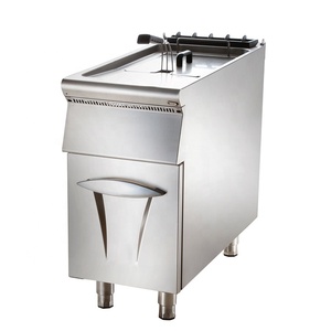 <span class=keywords><strong>Friteuse</strong></span> à <span class=keywords><strong>gaz</strong></span> avec minuterie et armoire, 2 cuves, équipement de cuisine professionnel - Product Image 4