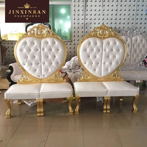 Delicate Design Gold Silver <strong>Hotel</strong> Lobby Tufted Chair Antique Style Gold king Throne Chair Cheap <strong>Hotel</strong> <strong>Furniture</strong> - Product Image 6