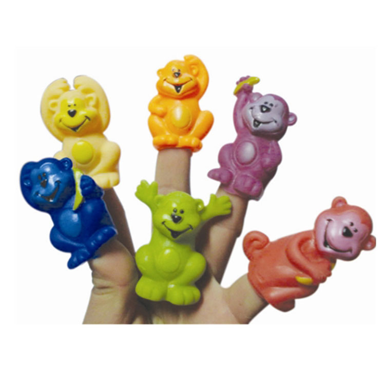 Пользовательские прекрасные пальчиковые куклы игрушки родитель-ребенок Взаимодействие мультфильм животных обезьяна игрушки