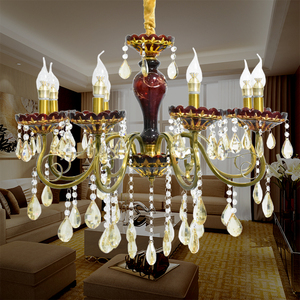 Más competitivo elegante <span class=keywords><strong>moderno</strong></span> pendientes candelabro de cristal led iluminación interior - Product Image 5