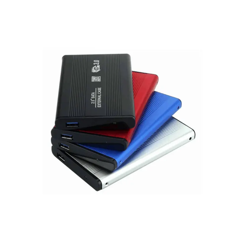 휴대용 알루미늄 외부 저장 2.5 인치 외부 하드 디스크 드라이브 어댑터 인클로저 usb 3.0 2.5 hdd 케이스 상자