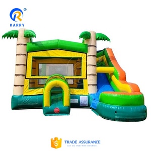 Venta al por mayor castillo hinchable que salta castillo inflable <span class=keywords><strong>Casa</strong></span> de rebote <span class=keywords><strong>con</strong></span> tobogán palmera que rebota casas inflables para <span class=keywords><strong>alquiler</strong></span> - Product Image 2