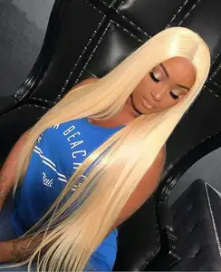 White 613Highligt Blonde Simulador Cores De Cabelo 60 Brazilian Hair Bundle Russian Human Raw Perruque Blonde Indian Virgin Hair