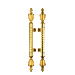 Tiradores de puerta de cristal de latón antiguo de Venta caliente herrajes de ventana elegantes