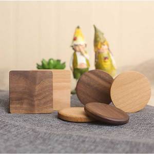 <span class=keywords><strong>Prix</strong></span> d'usine OEM vente en gros de tasses en bambou vierges rondes en <span class=keywords><strong>bois</strong></span> sous-verres en verre - Product Image 5