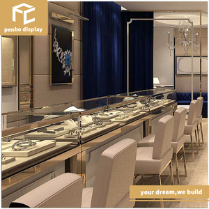 Classico Oro antico armadio esposizione dei monili gioielli di moda <span class=keywords><strong>negozio</strong></span> di interior design - Product Image 1