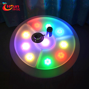 Nuevo diseño interior <span class=keywords><strong>Gloria</strong></span> colores LED muebles mesa de café con colorido recargable - Product Image 2