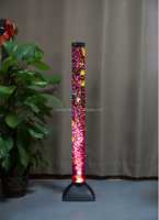 Colonne à bulles d'eau debout au sol H59 "/1.5m avec base en plastique pour salon de vacances d'hôtel de bureau à domicile