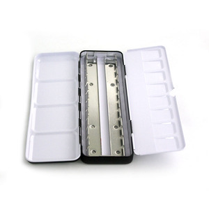 Boîte <span class=keywords><strong>de</strong></span> rangement Portable vide, haute qualité, 12 / 24 casseroles, étui en étain pour <span class=keywords><strong>peinture</strong></span> d'artiste, Palette métallique résistante pour <span class=keywords><strong>aquarelle</strong></span> - Product Image 6