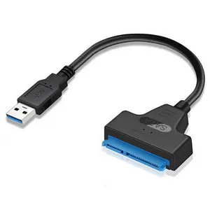 USB 3.0 untuk SATA 22 Pin Kabel untuk 2.5 "Hard Drive Eksternal SSD HDD Disk Adaptor Elektronik Aksesoris PC