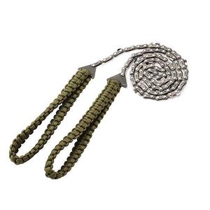 24-Inch <span class=keywords><strong>Pocket</strong></span> Kettingzaag Draad Zaag Outdoor Survival Gear Opvouwbare Kettingzaag Met Parachute Koord Hand Voor Bomen - Product Image 6
