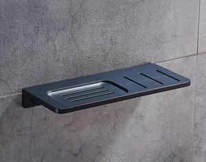 Bathroom Shelf Wall Mounted Black <strong>Soap</strong> Dish <strong>Soap</strong> <strong>Holder</strong> - Product Image 4