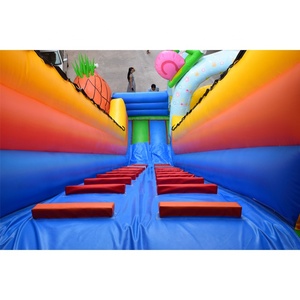 Barato 0,55mm de PVC Material inflable tobogán de <span class=keywords><strong>Bob</strong></span> <span class=keywords><strong>Esponja</strong></span> de <span class=keywords><strong>parque</strong></span> de atracciones inflables - Product Image 5