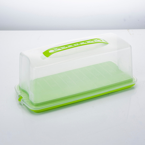 Boîte à pain en plastique sans BPA, transparente, de haute qualité, hermétique, de qualité alimentaire, <span class=keywords><strong>porte</strong></span>-gâteaux, avec couvercle et poignée - Product Image 2