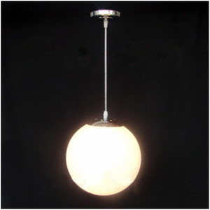 Lampes suspendues en <span class=keywords><strong>verre</strong></span> sphérique fantaisie pour chambre à coucher intérieure, <span class=keywords><strong>luminaire</strong></span> décoratif LED en <span class=keywords><strong>verre</strong></span> sphérique blanc - Product Image 5
