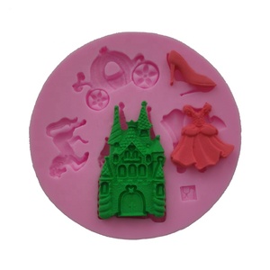 Delicado cuento de hadas figura forma pastel <span class=keywords><strong>molde</strong></span> de silicona vestido zapatos de tacón alto Chocolate decoración herramientas de silicona - Product Image 2