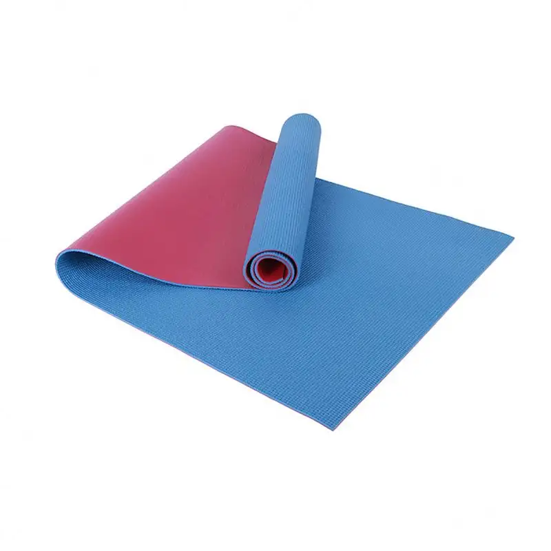 PVC Yoga Mat With Two Color Double Side Yoga Mat 2 Layer Gym Exercise Yoga Mat