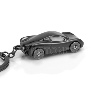 Llavero de <span class=keywords><strong>Metal</strong></span> Negro con Modelo 3D de Auto, Regalo Promocional con Diseño Gratuito en Forma de Auto - Product Image 3