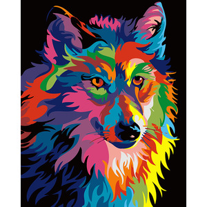 YIWU OYUE - Kits de Pintura al Óleo sobre Lienzo con Diseños Modernos Personalizados al por Mayor, Bolsas de OPP de Alta Calidad, Pintura de Animales, Arte en Color - Product Image 2