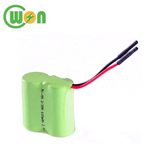 NI-MH נטענת 2/3 AA 600 mAh 2.4 V סוללה לcordless טלפון תינוק צעצוע מכונת גילוח