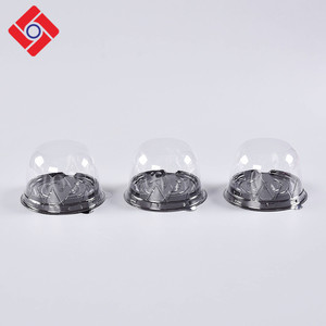 Custom Made Mini Clair Petit En Plastique Dessert Gâteau de <span class=keywords><strong>Lune</strong></span> Emballage Blister Plateaux Rond Jetable - Product Image 2