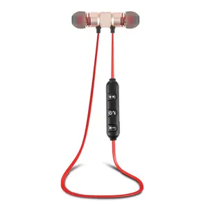 Wholesale Magnetic waterproof long time playing neck hang double side sport stereo bluetooths headphones