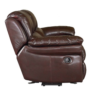 Style européen moderne Salon italie Canapé <span class=keywords><strong>inclinable</strong></span> de cinéma maison en cuir avec console et <span class=keywords><strong>table</strong></span> de tirage - Product Image 4