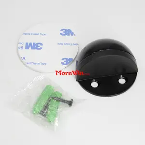 Black Stainless Steel 304 Rubber Half moon Half dome Hemisphere Door Stoppers For Metal Door Accessories