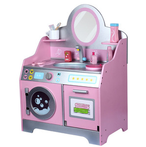 Nuevo juguete de madera de interacción padre-hijo baño vajilla, casa de juego de simulación de juguete para los niños - Product Image 3