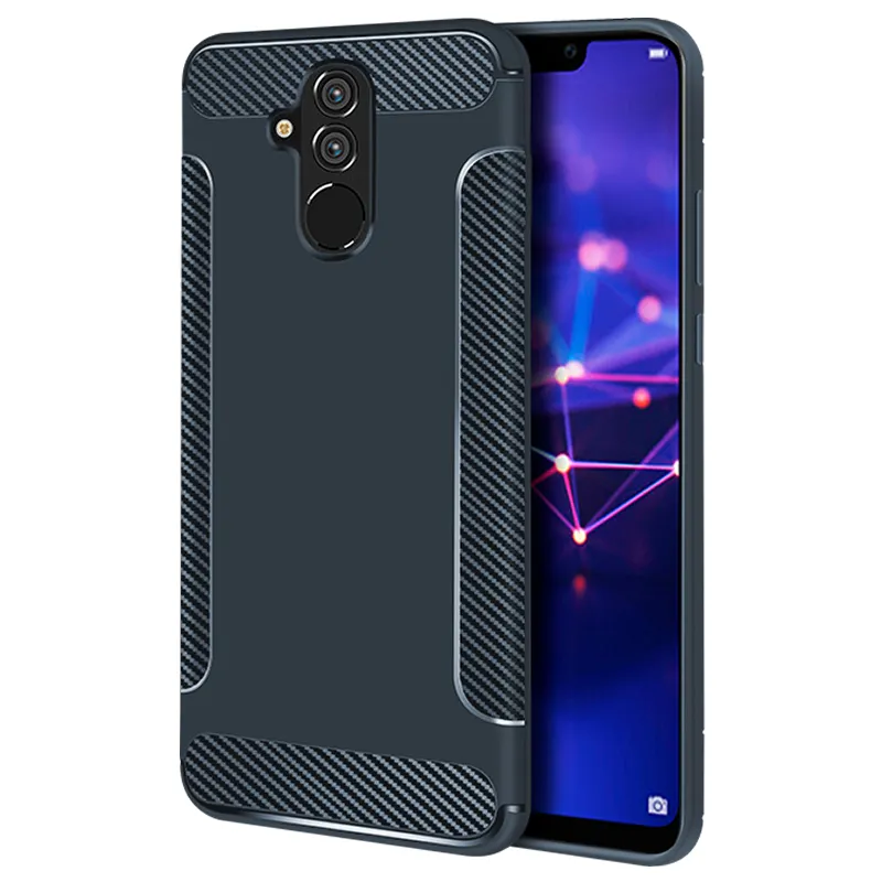 For Huawei MATE 20 Lite Cover Case Phone Bgas Super Slim Carbon Fiber Design Protective Back Case