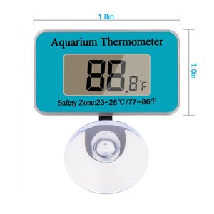 Aquarium-Thermometer mit Saugnapf Fischbecken-Thermometer LCD Digital Aquarium Wasser <span class=keywords><strong>Terrarium</strong></span> Temperaturanzeige - Product Image 2