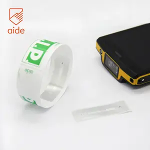선물 2023 방수 tyvek 인쇄 라벨 QR 코드 팔찌 일회용 종이 RFID NFC 축제 팔찌 로고