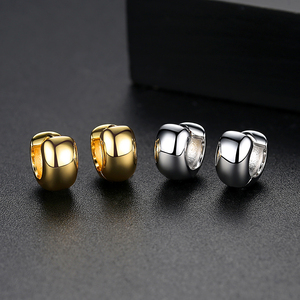 LUOTEEMI Rhodium Plating Small Fashion <strong>Clip</strong> <strong>on</strong> <strong>Earrings</strong> Women Daily Brass Jewelry for <strong>Girls</strong> - Product Image 4