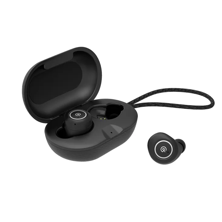 Fashion mini invisible IPX5 waterproof wireless earphone BT 5.0 I in ear TWS earbuds with charging box for sports