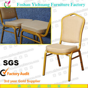 China fábrica de auditoría, oro brillante, flexión molde esponja banquete comercial silla YCX-ZG27 - Product Image 2
