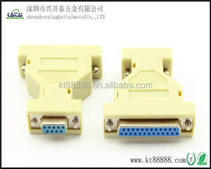 Db25-stecker auf <span class=keywords><strong>db9</strong></span> rs232-buchse d-sub kunststoffschale - Product Image 4