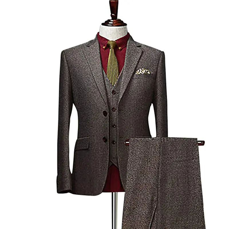 Slim Fit Wedding Suit For Men New Men Suit Tailor Made 3 Piece Latest Design Men's Suit