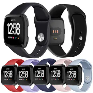 החלפת סיליקון רצועת יד עבור Fitbit Versa להקת כושר גשש חכם שעון להקת עבור Fitbit Versa צפו אבזרים