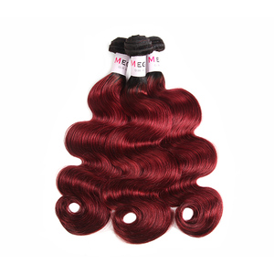 <span class=keywords><strong>La</strong></span> plupart des Promotions Vague de Corps Indien Remy de Cheveux Humains Tissage Rouge Couleur 99j Cheveux Brésiliens - Product Image 2